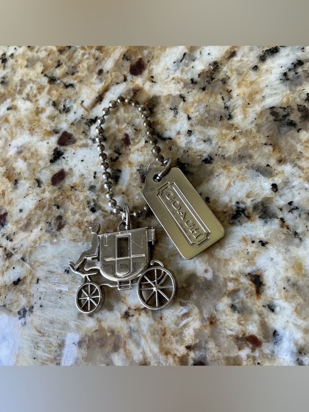 Coach Silver Coach & Carriage Charm
